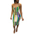 Multicolor Printed Straps Dress #Printed #Straps
