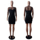 Mesh Sling Dress Two Piece Set Mini Dress #Black SA-BLL28100 Fashion Dresses and Mini Dresses by Sexy Affordable Clothing