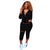 Trendy Zipper Up Casual Pantsuit With Hooded #Tracksuit #Two Piece #Hooded SA-BLL28018-2 Sexy Clubwear and Pant Sets by Sexy Affordable Clothing