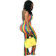 Rainbow Halter Jumpsuit #Sleeveless #Halter SA-BLL55490 Women's Clothes and Jumpsuits & Rompers by Sexy Affordable Clothing