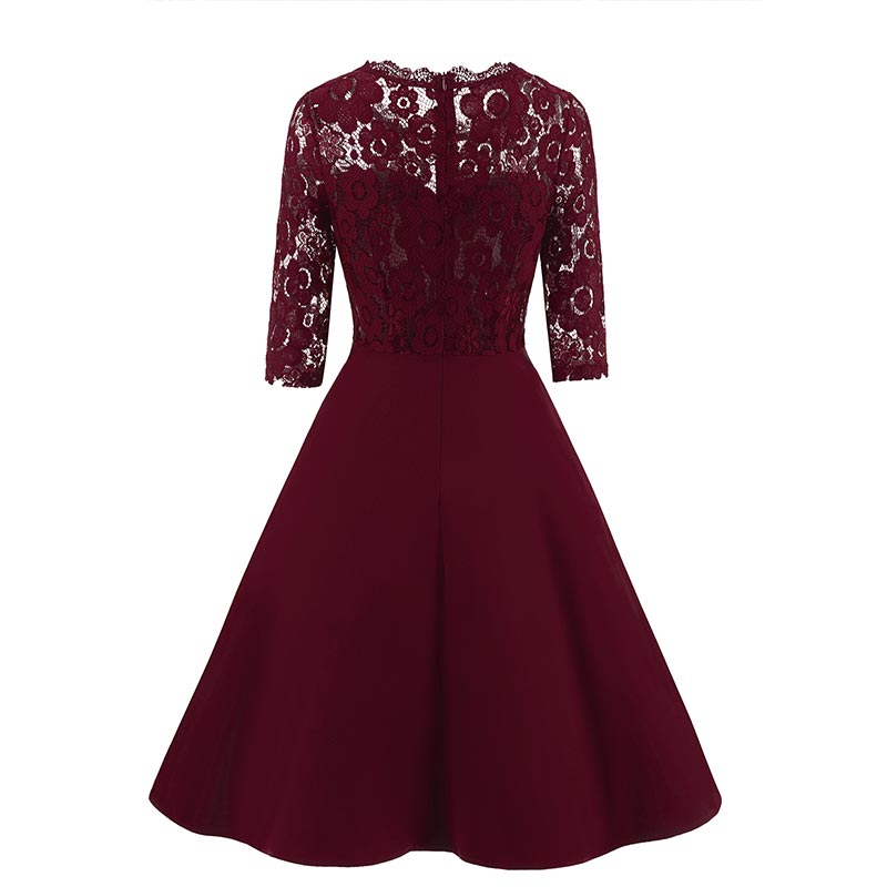 Vintage Lace Dress #Midi Dress #Red #Vintage Lace Dress – SEXY ...