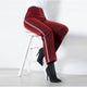 Shelby Red Glitter Stripe Trousers #Red #Pants SA-BLL614-1 Women's Clothes and Pants and Shorts by Sexy Affordable Clothing