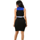Top-to-Toe Zipped Contrast Bodycon Dresses #Zipper #Turndown Collar #Sleeve SA-BLL2160 Fashion Dresses and Mini Dresses by Sexy Affordable Clothing