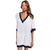 V-neck Black And White Splicing Beach Cover Dress #V Neck #Splicing SA-BLL38464-1 Sexy Swimwear and Cover-Ups & Beach Dresses by Sexy Affordable Clothing