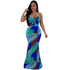 Sleeveless Print Slip Maxi Dess #Print #Strap