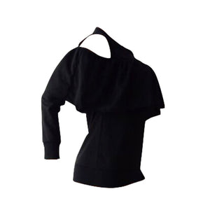 Pleated Sweater #Black SA-BLL671 Women's Clothes and Blouses & Tops by Sexy Affordable Clothing