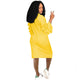 Yellow RuffleaDress #Yellow #Ruffle #Round Neck SA-BLL36221-1 Fashion Dresses and Midi Dress by Sexy Affordable Clothing