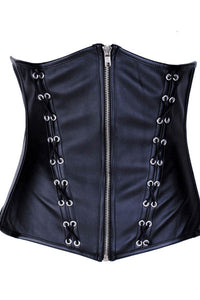 Newest Fashion Front Zipper Hot Sexy Leather Corset  SA-BLL6036 Sexy Lingerie and Leather and PVC Lingerie by Sexy Affordable Clothing
