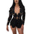 Marceline Crochet Blazer Set #Black SA-BLL28233-3 Sexy Clubwear and Pant Sets by Sexy Affordable Clothing
