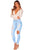 Denim Destroyed Skinny JeansSA-BLL565 Women's Clothes and Jeans by Sexy Affordable Clothing