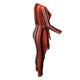 Colorful Sexy Strippes Deep-V Jumpsuit #Jumpsuit #Stripe #V-Neck SA-BLL55434-2 Women's Clothes and Jumpsuits & Rompers by Sexy Affordable Clothing