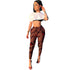 Fashion Printed Sports And Leisure Pants With Pocket