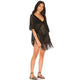 V Neck Knitted Pringe Poncho #Black #V Neck #Tassel #Fringe Trim SA-BLL38503 Sexy Swimwear and Cover-Ups & Beach Dresses by Sexy Affordable Clothing