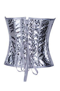 Silver Sexy Corset With G-string  SA-BLL4240 Sexy Lingerie and Corsets and Garters by Sexy Affordable Clothing