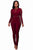 Back Zipper Long Sleeve Jumpsuit  SA-BLL55246-2 Women's Clothes and Jumpsuits & Rompers by Sexy Affordable Clothing