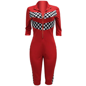 Khari Moto Jumpsuit #Jumpsuit #Red #Zipper SA-BLL55414-2 Women's Clothes and Jumpsuits & Rompers by Sexy Affordable Clothing