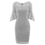 Hollow Out Plain Lace Bell Sleeve Bodycon Dress #Bodycon Dress #Grey #Lace Dress SA-BLL2037-3 Fashion Dresses and Bodycon Dresses by Sexy Affordable Clothing
