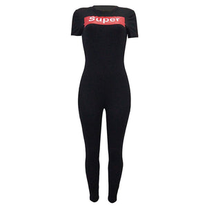 Short Sleeve Super Bodysuit #Black SA-BLL55393-1 Women's Clothes and Jumpsuits & Rompers by Sexy Affordable Clothing