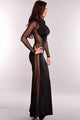 Black Sexy Side Cut Out Maxi Dress  SA-BLL5065 Fashion Dresses and Maxi Dresses by Sexy Affordable Clothing