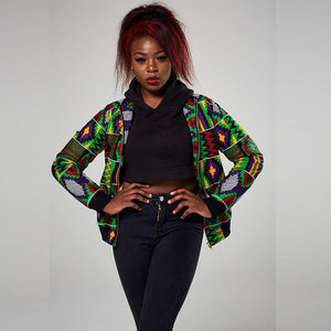 Retro Geometric Dashiki Print African Jacket #Zipper #Printed #Dashiki #African SA-BLL698 Women's Clothes and Women's T-Shirts by Sexy Affordable Clothing