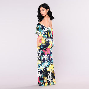 Navy Tropical Lover Dress #Maxi Dress #Blue SA-BLL5016-2 Fashion Dresses and Maxi Dresses by Sexy Affordable Clothing