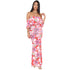 Floral Print Off-the-shoulder Maxi Dress #Off Shoulder #Zipper #Print
