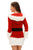 3 Piece Hooded Fur Trim Velvet Santa Dress