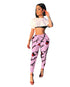 Fashion Printed Sports And Leisure Pants With Pocket