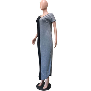 Positive And Negative Wear Stitching Split Arc Dress #Split SA-BLL51467 Fashion Dresses and Maxi Dresses by Sexy Affordable Clothing