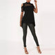 Hollow Out Back Split Slim Casual Tops #Black #Top SA-BLL578-2 Women's Clothes and Blouses & Tops by Sexy Affordable Clothing