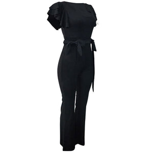 Fashion U Neck Flounce One-piece Jumpsuit #One-Piece #U Neck SA-BLL55509-1 Women's Clothes and Jumpsuits & Rompers by Sexy Affordable Clothing