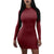 Stephanie Lace Up Turtleneck Mini #Bodycon Dress #Mini Dress #Red SA-BLL2159-1 Fashion Dresses and Bodycon Dresses by Sexy Affordable Clothing