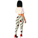 Fashion Printed Sports And Leisure Pants With Pocket #White # SA-BLL478-1 Women's Clothes and Pants and Shorts by Sexy Affordable Clothing