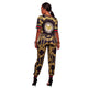 Gotti Black Yellow Multi-Color Print Two Piece Jogger Set #Yellow #Black #Pant Sets SA-BLL2029-2 Sexy Clubwear and Pant Sets by Sexy Affordable Clothing