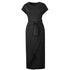 Belted Surplice Long Dress #Maxi #Short Sleeve