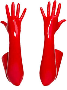Opera Length Vinyl Gloves  SA-BLTY079-1 Accessories and Gloves by Sexy Affordable Clothing