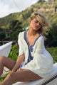 Blue Embroidered Beach Dress  SA-BLL38400 Sexy Swimwear and Cover-Ups & Beach Dresses by Sexy Affordable Clothing