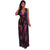 Janine Black Print Plunging V-Neck Slit Legs Jumpsuit #Black SA-BLL55329-1 Women's Clothes and Jumpsuits & Rompers by Sexy Affordable Clothing