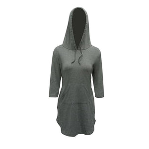 Pure Color Hooded Dress #Hooded SA-BLL282447-1 Fashion Dresses and Mini Dresses by Sexy Affordable Clothing