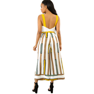 Mustard Seed Wide Legges Straps Jumpsuit #Jumpsuit #Straps #Straight Neckline SA-BLL55444 Women's Clothes and Jumpsuits & Rompers by Sexy Affordable Clothing