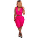 Sleeveless Solid Flounced Casual Suit #Sleeveless #Two Piece #Flounced #Rose SA-BLL282638-3 Sexy Clubwear and Pant Sets by Sexy Affordable Clothing