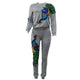 Cute Women Peacock Sequined 2 Piece Jogger Pants Set #Sequins SA-BLL27787 Sexy Clubwear and Pant Sets by Sexy Affordable Clothing