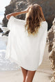 White Kimono Crochet Poncho Beachwear  SA-BLL38469-1 Sexy Swimwear and Cover-Ups & Beach Dresses by Sexy Affordable Clothing