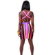 Colorful Striped Straps Dress With Back Zipper #Zipper #Striped #Straps SA-BLL2248 Fashion Dresses and Mini Dresses by Sexy Affordable Clothing