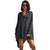 Lightweight Button Down Long Sleeve Striped Collarless Shirt Dress #Striped #Collarless #Irregular SA-BLL282562-3 Sexy Clubwear and Club Dresses by Sexy Affordable Clothing