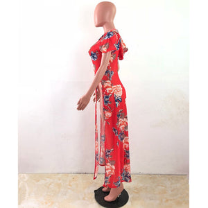 Forever Blooming Maxi Top #Short Sleeve #Floral #Hoodie SA-BLL51272-1 Sexy Lingerie and Gowns & Long Dresses by Sexy Affordable Clothing