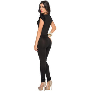 Hottie Little Black Cut-out Short Sleeves Tops and Pants #Black #Short Sleeve #Two Piece SA-BLL1410 Sexy Clubwear and Pant Sets by Sexy Affordable Clothing