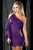 Sexy One Sleeve Mini Dress PurpleSA-BLL2350 Sexy Clubwear and Club Dresses by Sexy Affordable Clothing