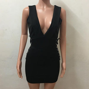 Swing My Way Women'S Lace-Up Dress #Black #Bandage #Lace-Up SA-BLL27854 Fashion Dresses and Mini Dresses by Sexy Affordable Clothing