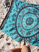 Enjoy Blue SunFlower Beach Towel Blanket  SA-BLL38375 Sexy Swimwear and Beach Towel by Sexy Affordable Clothing